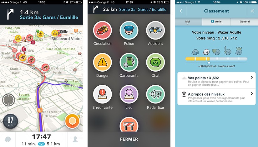 Exemple de l'interface ludifiée de Waza