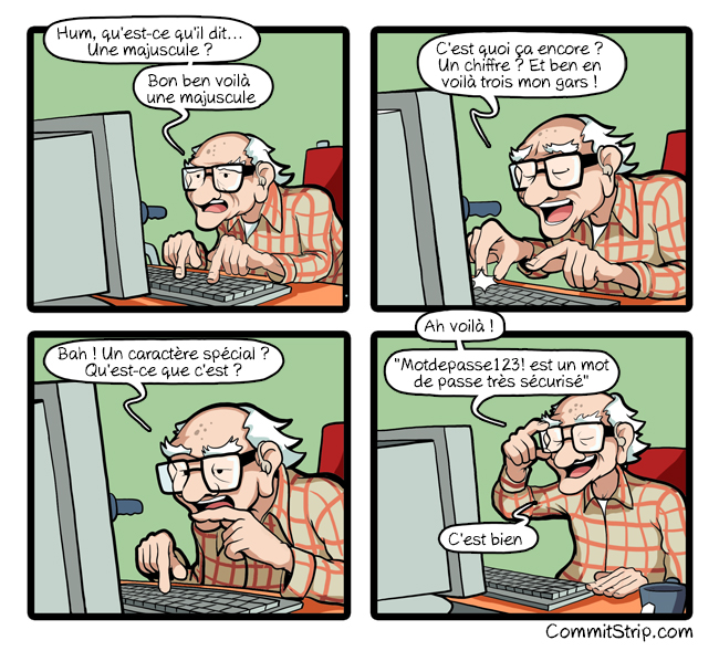 strip le mot de passe