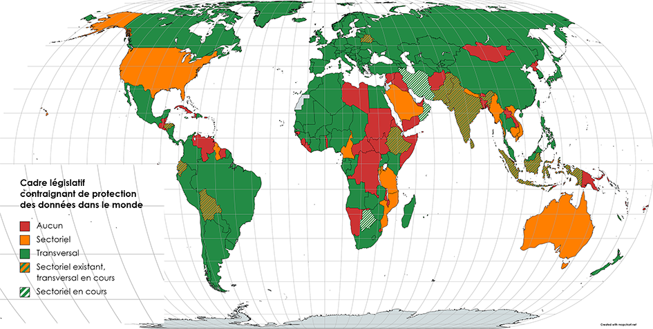 945px_carte-protection-des-donnees-dans-le-monde-etat-des-legislations LINC CNIL